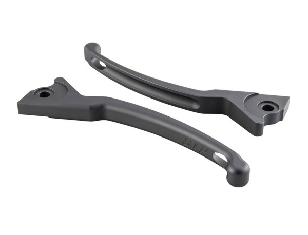 Sport lever set brake for Vespa, right and left, gray matt