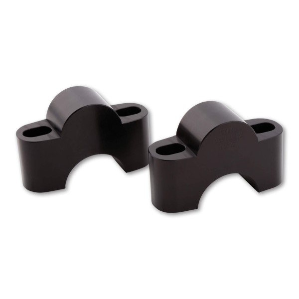 LSL Klemmbockerhöhung Set um 25 mm, mit 55 mm Schraube, für 28,6 mm Lenker, schwarz