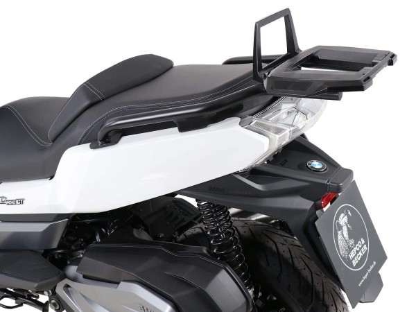 Alurack top case carrier black for BMW C 400 GT (19-24) Hepco & Becker