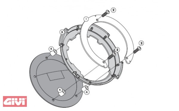 Givi tank mount Ducati
