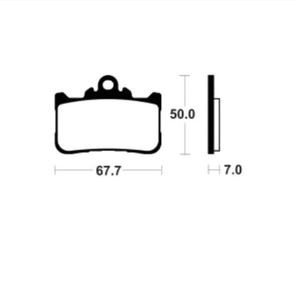 Tecnium brake pad sintered metal - MF494