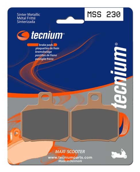 Tecnium Maxi Scooter sintered metal brake pads - MSS230