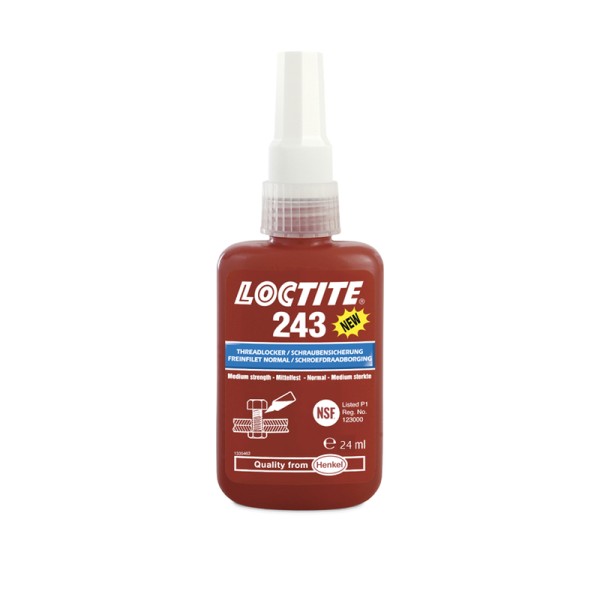 Loctite 243 Medium-strength threadlocker - 24ml bottle
