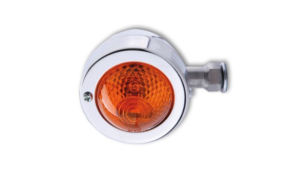 HIGHSIDER Smart Bullet Pike bulb blinker housing chrome / lens orange (piece), front & rear