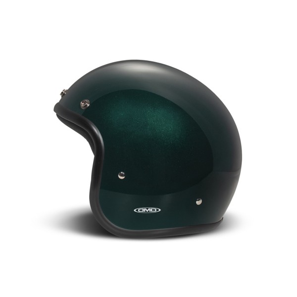DMD Jet Helmet Retro, green, glitter, Deep Green, fiberglass, ECE 22.06