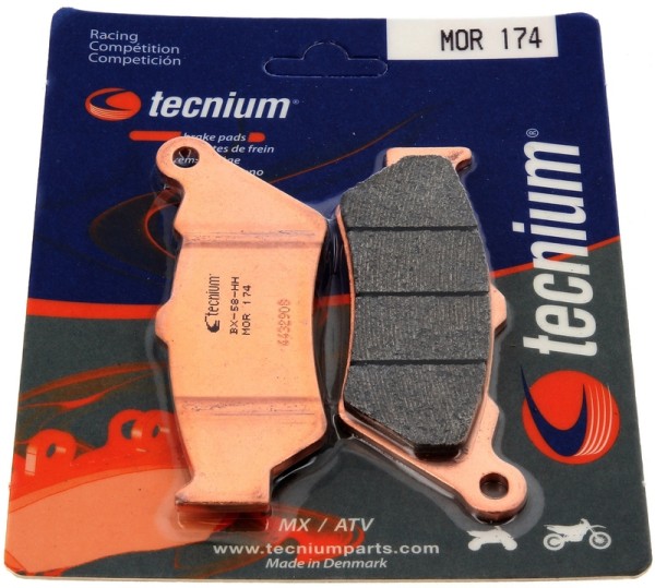 Tecnium MX/ATV sintered metal brake pads - MOR465
