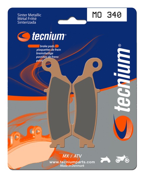 Tecnium MX/ATV sintered metal brake pads - MO340