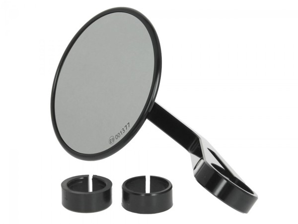 Handlebar end mirror for Vespa left o. right, black, Highsider Montana