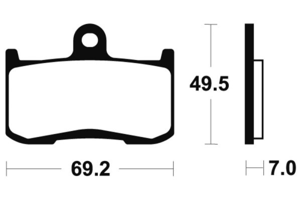 Tecnium brake pads MTR282 sintered metal