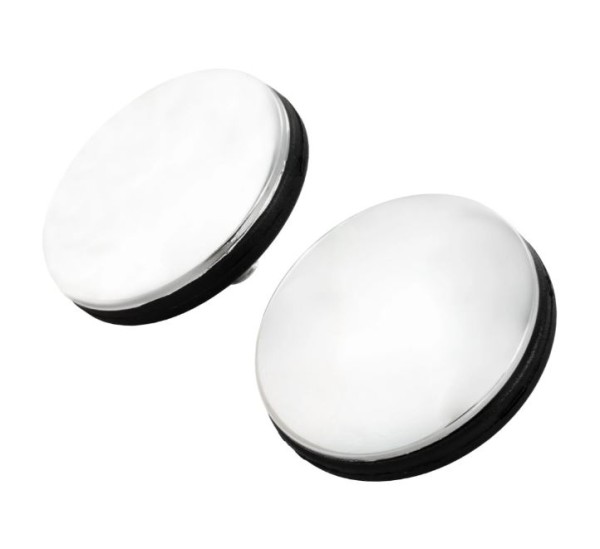 Mirror hole cover left & right for Vespa, chrome