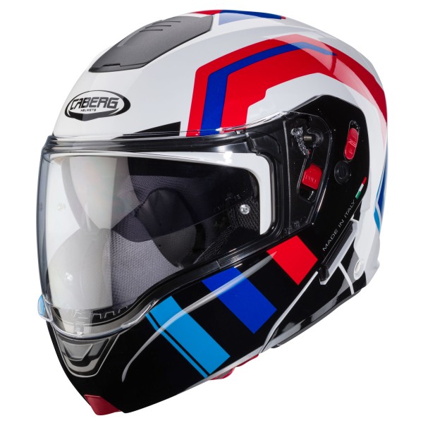 Caberg Horus X Road helmet white/black-blue-red