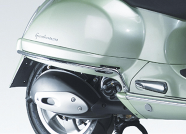 Crash bar side hood for Vespa GT /GT L 125/200cc, chrome