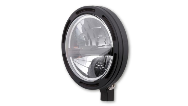 HIGHSIDER pro 5 3/4 inch headlight Frame-R2 Type 5 LED Black Lower mounting