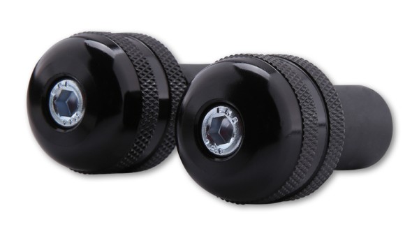 HIGHSIDER smart handlebar weights black knurled, for steel handlebars