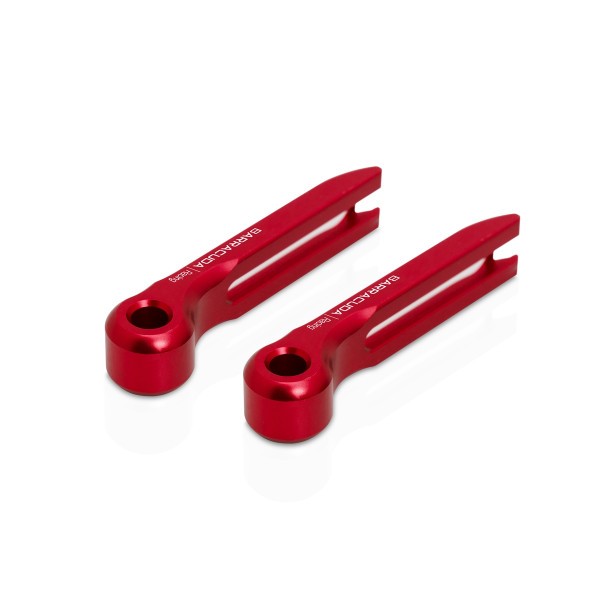 Red end pieces for Barracuda brake and clutch lever set