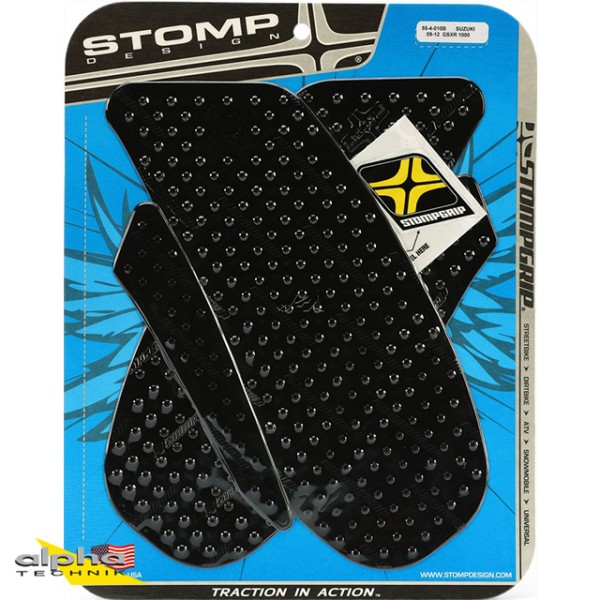 Stompgrip schwarz, Volcano, für Suzuki GSX-R1000, 2009-2016