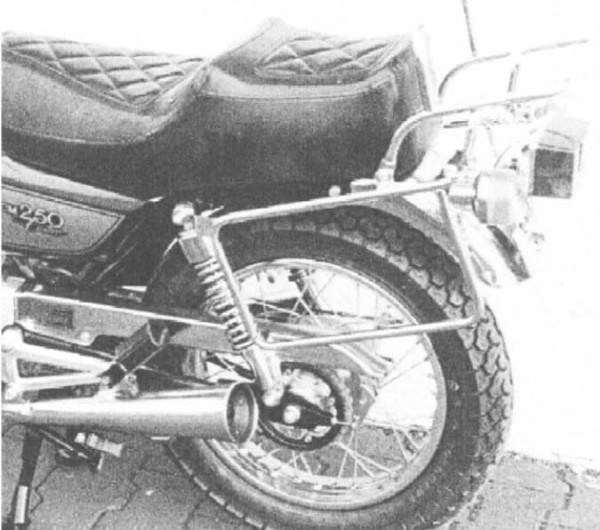 Tubular luggage rack top case carrier and side case carrier for Honda CM 250 C/T (82-84)