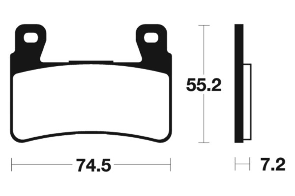 Tecnium brake pads MTR234 sintered metal