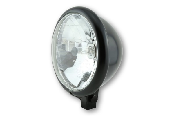 HIGHSIDER smart 5 3/4 inch headlight Bates Style Black E-approved (1pc)