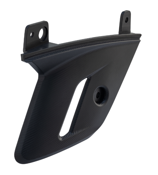 Fork fairing for Vespa GTS/GTS Super 125/300cc (`22-), aluminum, black matt anodized