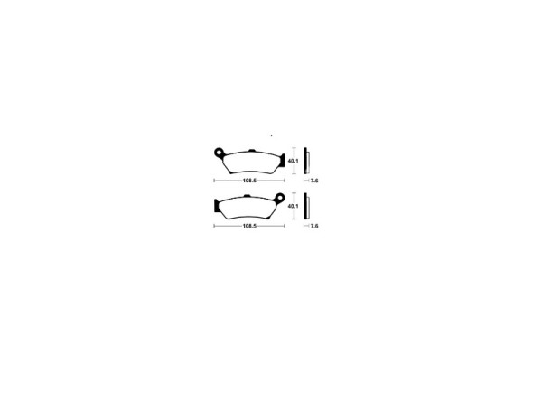 Tecnium Street Performance sintered metal brake pads - MR505
