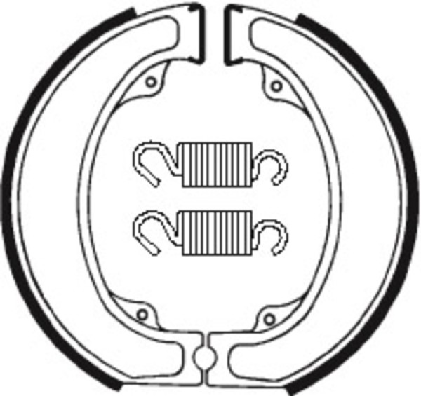 Tecnium Street organic brake shoes - BA075