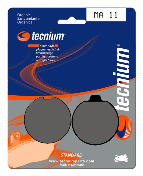 Tecnium Street Organic Brake Pads - MA11
