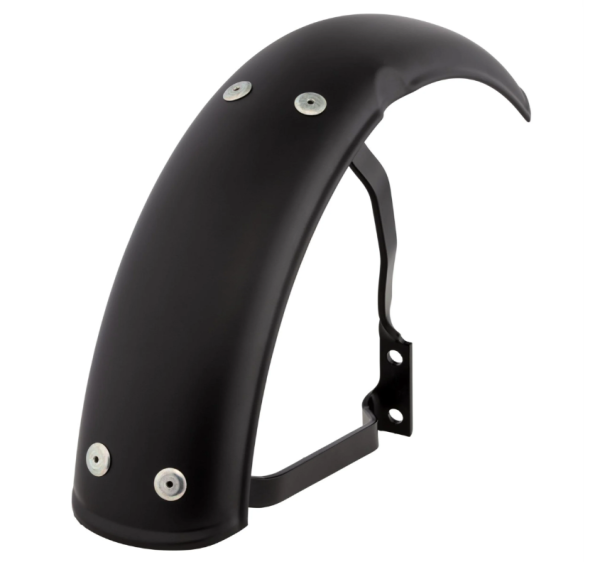 Mudguard Garelli for Vespa PX 80-200cc, metal, black matt
