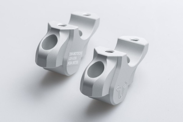 SW-Motech Handlebar relocation, silver, H=32 mm, relocation by 25 mm for BMW S 1000 XR - SW Motech