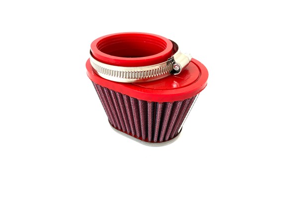 BMC Universal-Sportluftfilter Konisch, 55 mm Durchmesser, 70 mm Länge, links, Chromkappe