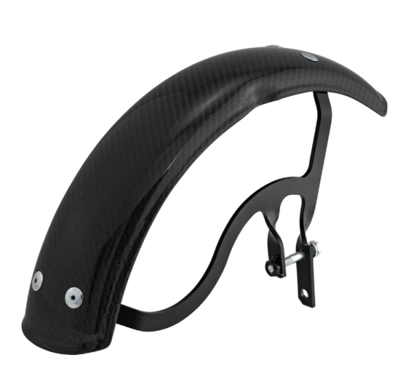 Mudguard Garelli EVO II for Vespa PX 80-200cc, carbon, holder black
