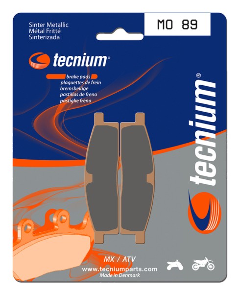 Tecnium MX/ATV sintered metal brake pads - MO89