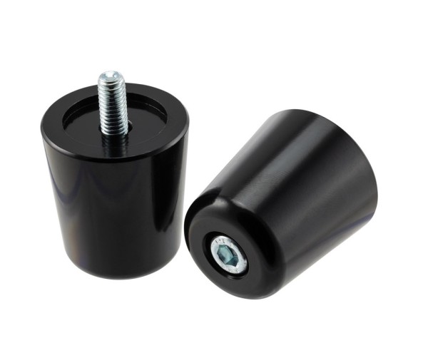 Handlebar end weights for Vespa, black glossy