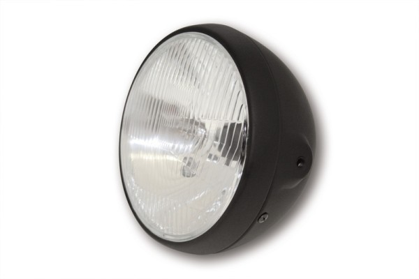 HIGHSIDER smart 7 inch headlight British Style Black E-approved (1pc)
