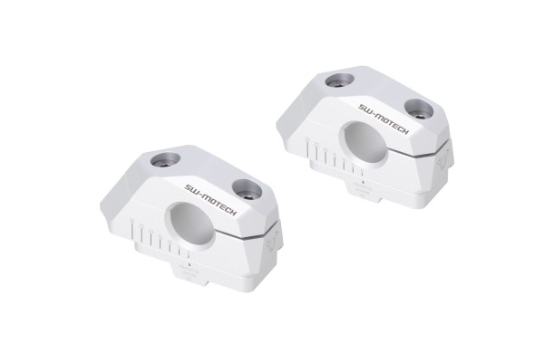 SW-Motech Handlebar relocation variable, silver for Ø 22 mm handlebar, H=25 mm for BMW F 750 GS - SW Motech