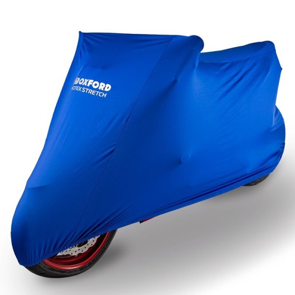 Oxford Indoor Cover Protex Stretch Blue - Motorcycle / Scooter - S