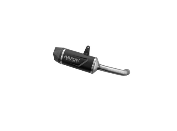 ARROW Auspuff INDY RACE EVO DARK Aluminium schwarz für KTM RC 390 Modelljahr 2022-