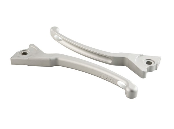 Sport lever set brake for Vespa, right and left, silver matt