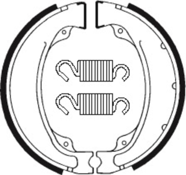 Tecnium Street/ATV Organic brake shoes - BA055