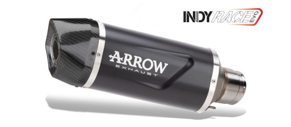 ARROW Exhaust DARK INDY RACE Black with Carbon End Cap for BMW F 450 GS (26-)