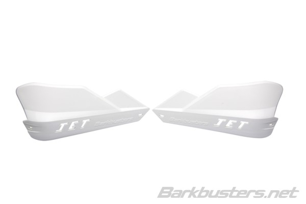 Barkbusters jet plastic protectors white