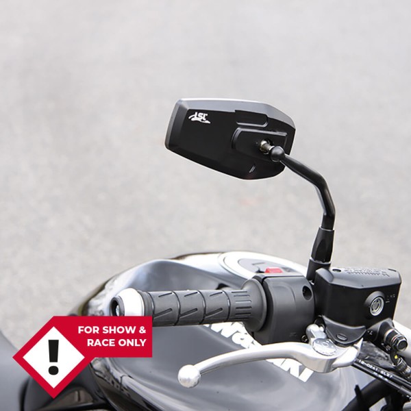 LSL Spiegel GONIA, Lenkerspiegel, rechts, schwarz. Für Fahrzeuge mit deutscher Betribserlaubnis zuge