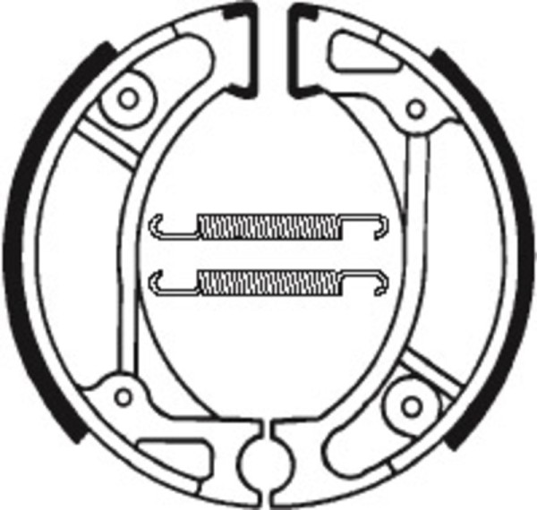 Tecnium Scooter/Street/Off-Road/ATV Organic brake shoes - BA057