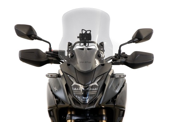 Medium-height windshield for Honda CB 500 X (16-23), lightly tinted