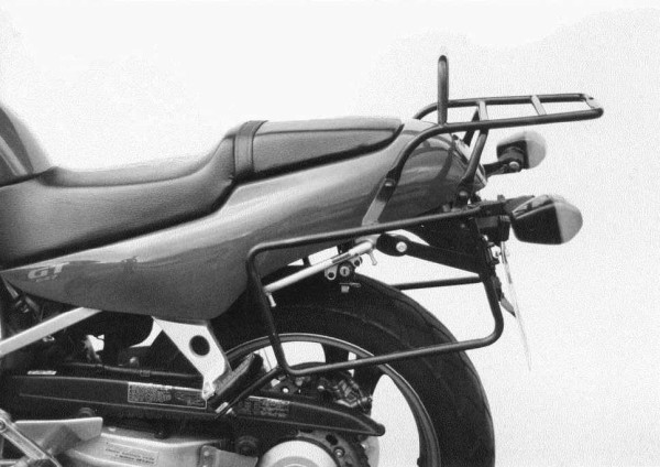 Tubular luggage rack top case carrier and side case carrier black for Honda NT 650 Hawk GT (88-91)