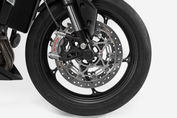 SW-Motech Crash pad kit for front axle black for BMW G 310 R /GS - SW Motech