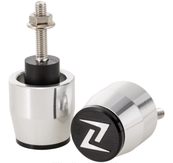 Handlebar end weights left/right for Vespa Primavera/Sprint/ET/LX/LXV/S, silver