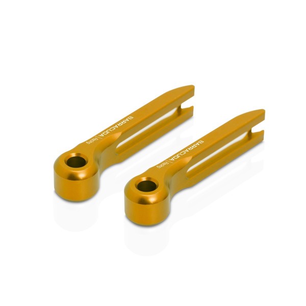 Gold end pieces for Barracuda brake and clutch lever set