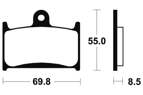 Tecnium brake pads MTR124 sintered metal