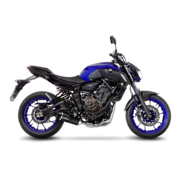 LeoVince complete system LV One Evo for Yamaha MT-07 /Tracer 700 /XSR 700, black, E-certificate